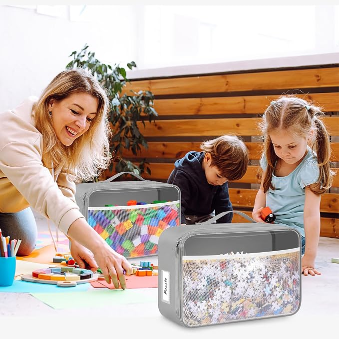 Abbylike 6 Pack Toy Storage Bag Bricks Building Set Car Toy Organization Bags - Image 4