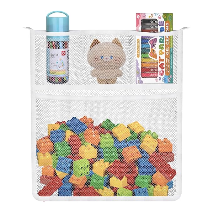 Stuffed Animal Storage with Net Wooden Toy Storage Organizer Stuffed Animal Zoo - Image 6