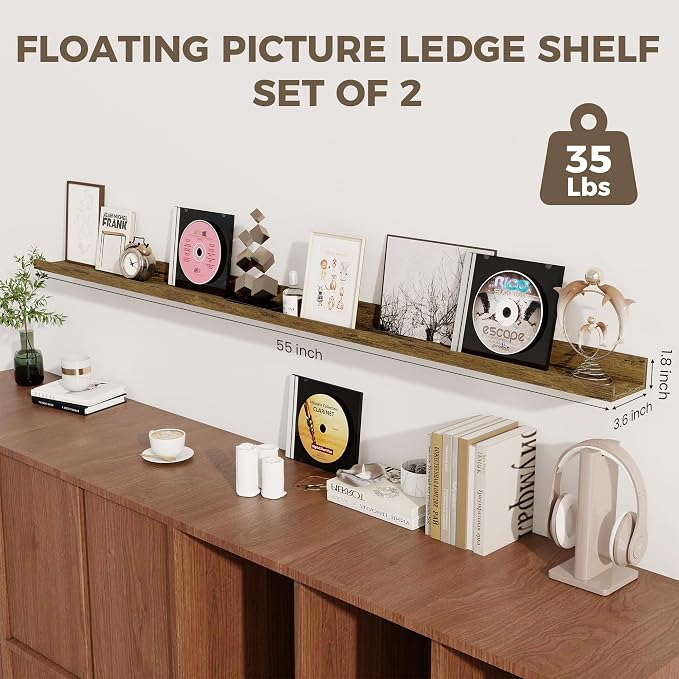 Axeman 55 Inch Floating Shelves - Image 4