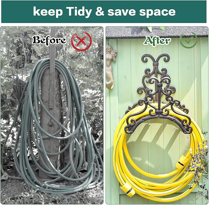 Sungmor Heavy Duty Cast Iron Garden Hose Holder - Image 7