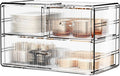ZHIAI Stackable Storage Drawers, Acrylic Bathroom Counter Organizer Clear by ZHIAI