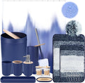 iMucci Bathroom Accessories Navy Blue Bathroom Sets by DancingaColorfulLifeinSpiritualWorld