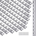 12 Pack 47 Inch Dual Track Upright Wall Shelving System Shelf Bracket Twin Slot by Unknown
