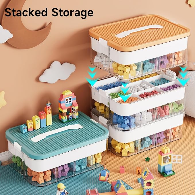 Plastic Stackable Organizer Storage Case - Image 6