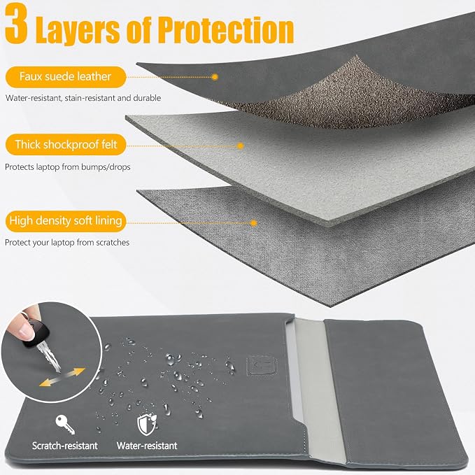 HYZUO 13 Inch Laptop Sleeve Case - Image 3