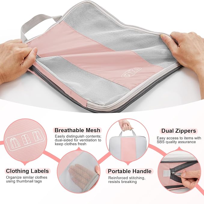10 Set Compression Packing Cubes - Image 6