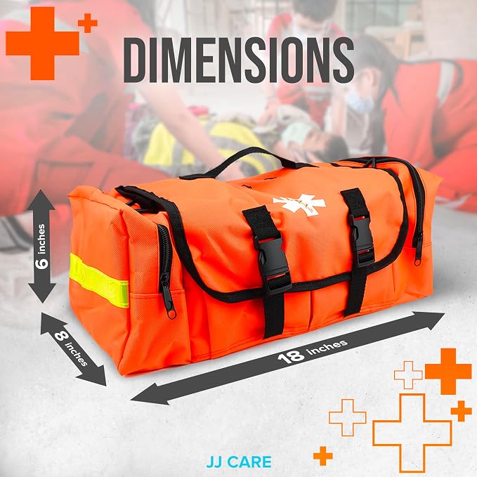 JJ CARE Trauma kit 250PCS First Responder Kit, EMT Bag - Image 4