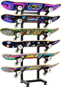 BiJun Skateboard Racks Floor Stand, 6-Layer Skateboard Wall Mount, Snowboard by BiJun