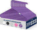 SereneLife 200 Pack Plastic Hangers, Space-Saving Closet Organizers, Durable by SereneLife
