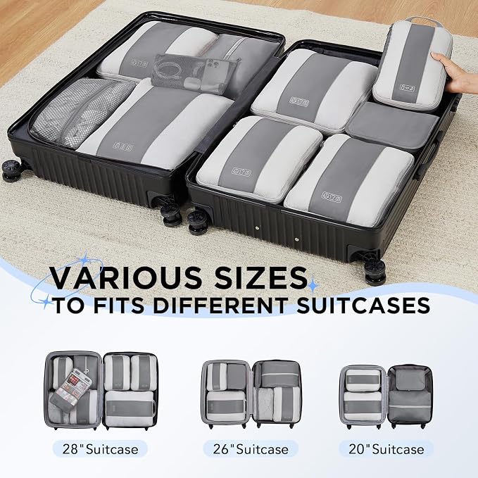 10 Set Compression Packing Cubes - Image 7