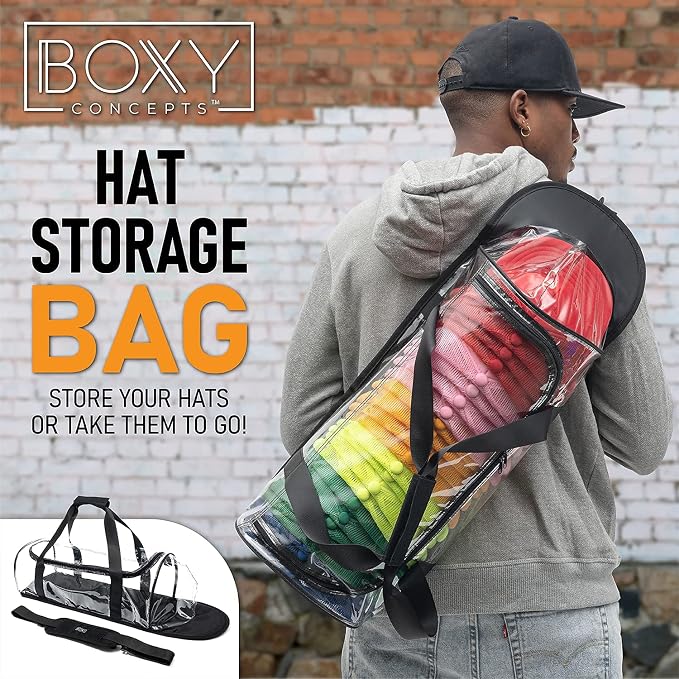 Boxy Concepts Transparent Dome Hat Storage Bag - Image 3