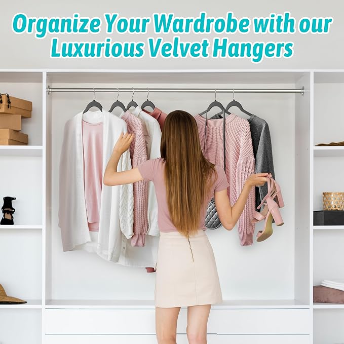 Premium Velvet Hangers 30 Pack - Image 7