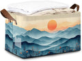 Storage Bin with Handles, Sun Mountains Collapsible Laundry Baskets by Oeaskly