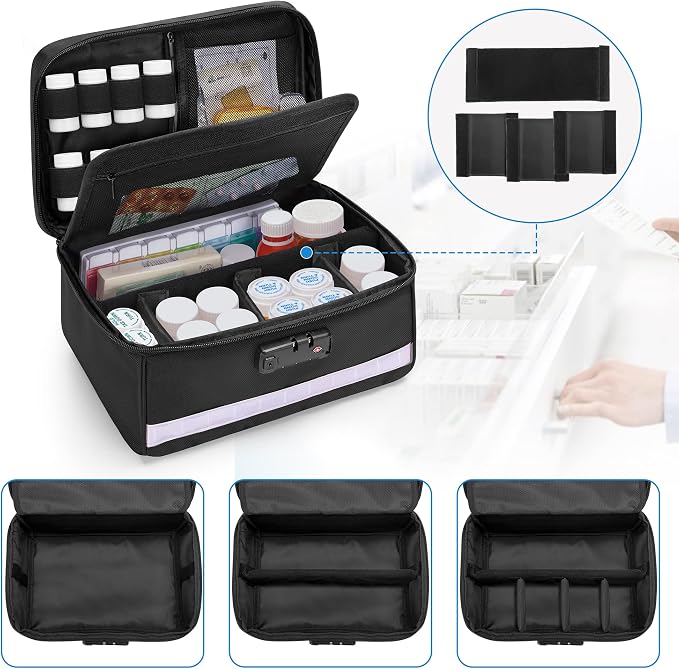Damero Locking Pill Bottle Organizer - Image 3