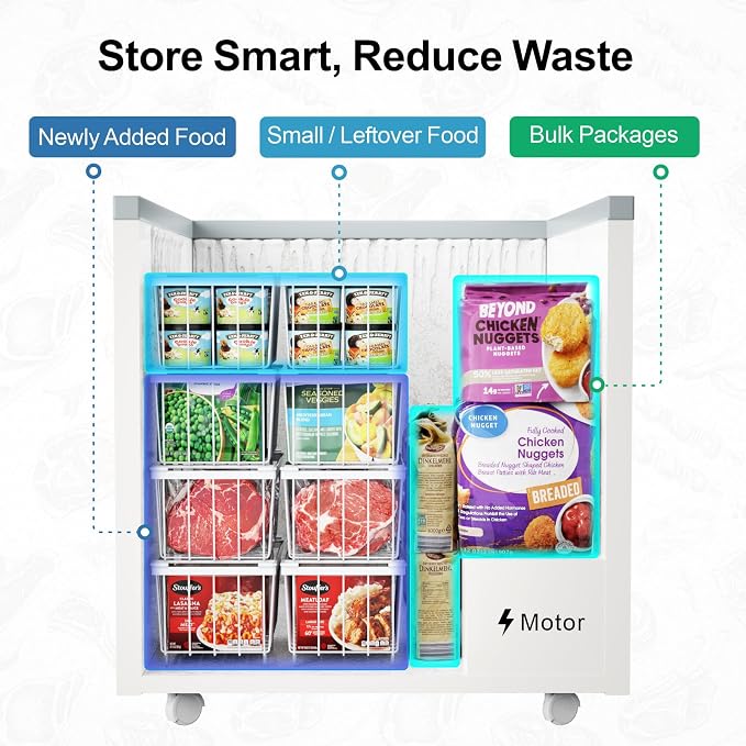 iSPECLE Deep Freezer Organizer Bins - Image 8