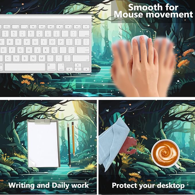 Gaming Mouse Mat Beautiful Landscape Large Mouse Pad Extended Mouse Pad Desk - Image 4