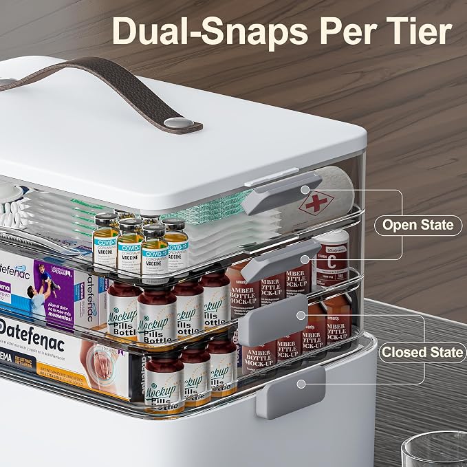 CTIME 4-Tier XL Medicine Organizer - Image 5