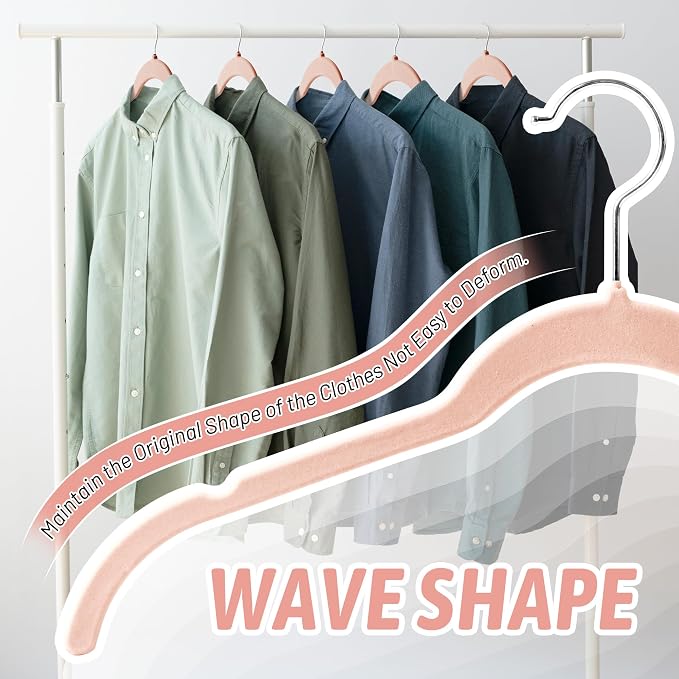 Premium Velvet Shirt Hangers 30 Pack, Non-Slip 360° Swivel Hook Space-Saving - Image 4
