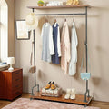 Industrial Pipe Clothing Racks, Rolling Garment Racks, Hall Tree on Lockable by DOFURNILIM