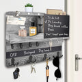 Key Holder for Wall Mount, Farmhouse Mail and Key Holder for Wall Hanger by HEKOOLA