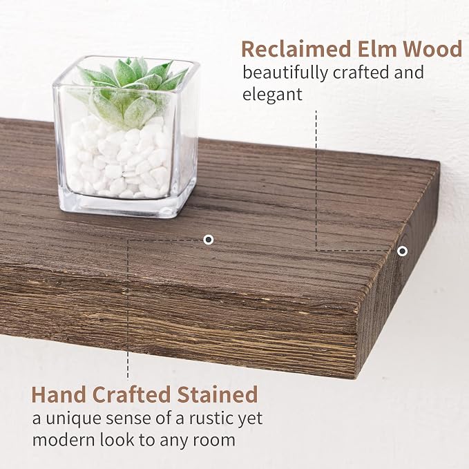Axeman Floating Shelves for Wall, Wall Mounted Display Shelving - Image 4