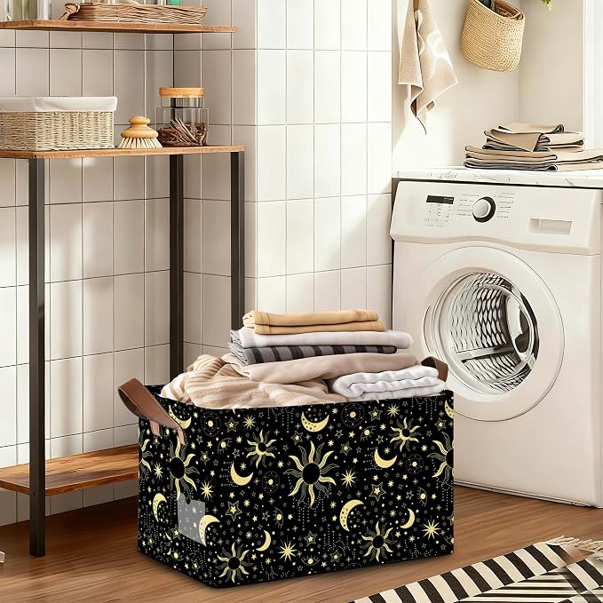 Decorative 32L Starry Night Sky Storage Bins - Image 7
