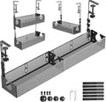 Multi-Model Under Desk Cable Management 2 Pack Metal Under Desk Wire Management by SEYHAKI