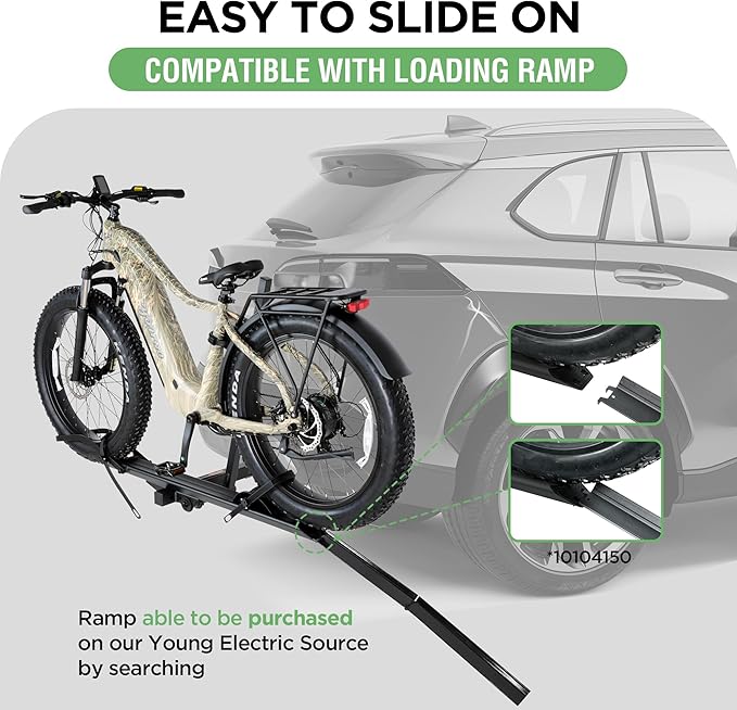 100LBS. Capacity Aluminum 1-Ebike Rack - Image 6