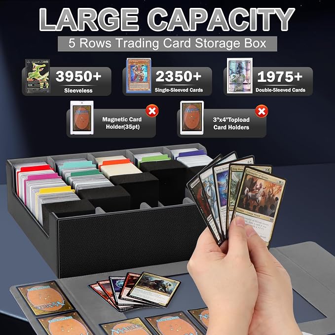 AOBOPLE Trading Card Storage Box, 3900+Card Box Storage - Image 2