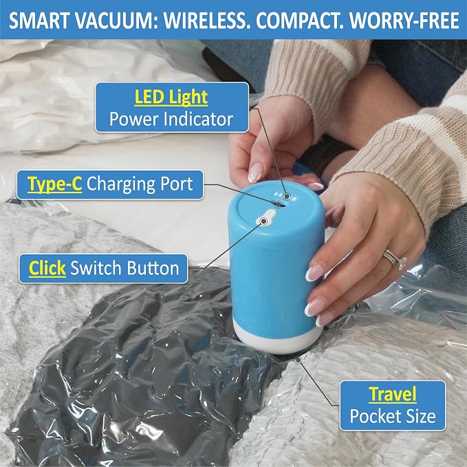 10 Pack Travel Vacuum Storage Bags - Image 5