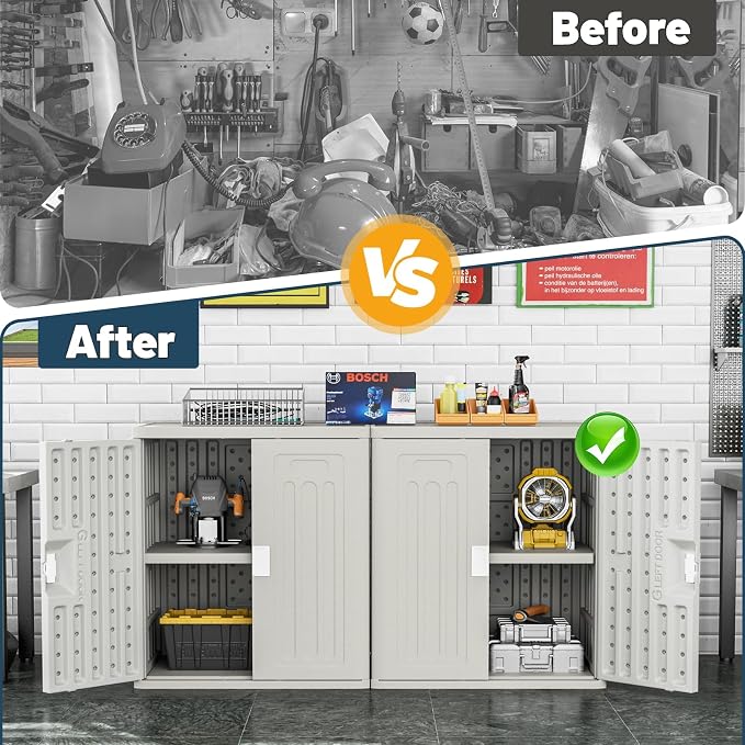 Amopatio Outdoor Storage Cabinet Waterproof - Image 7