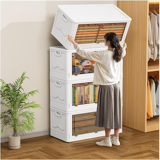 4 Tier Storage Bins with Lids 102QT - Image 2