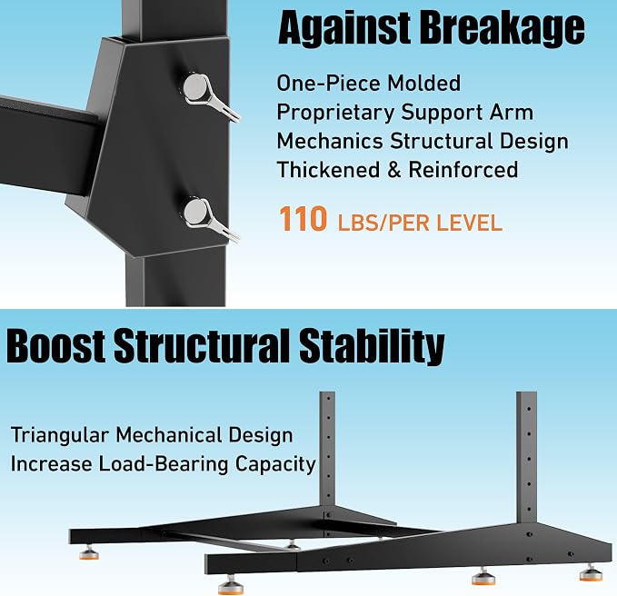 Kayak Storage Rack, Heavy-Duty Outdoor Canoe Rack, Reinforced, and Enhanced - Image 4