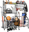 Sports Equipment Organizer, Heavy Duty Golf Bags Stand, Extra Large Ball by JIRTEMOT