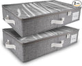 HOMELUX THEORY 2pc Under Bed Storage Containers, Bedroom Under the Bed Drawer by HomeluxTheory
