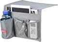 Bedside Caddy, 4 Pockets Bedside Organizer Caddy Under Mattress, Holds Water by Falaku