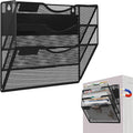 3-Tier Magnetic File Holder, No Drilling Installation File Cabinet Organizer by LQPAFZ