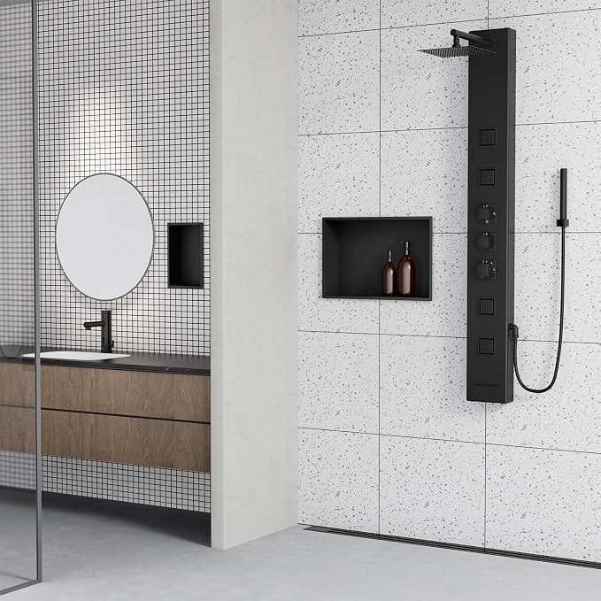Achelous Stainless Steel Insert Shower Niche 18" X 12" NO Tile Needed, Bathroom - Image 4