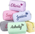 Personalized Seersucker Makeup Bag by Ajiangwu