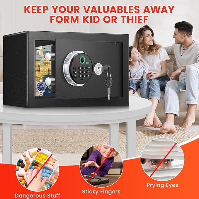 0.5 Cuft Biometric Safe Box - Image 6