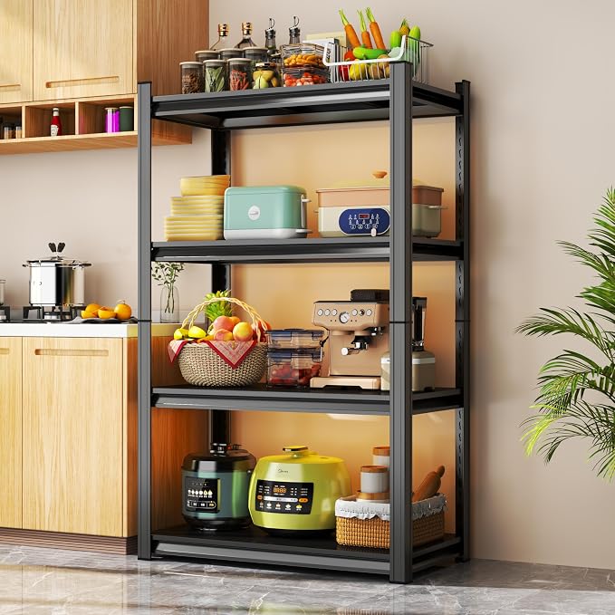 Storage Shelves, Garage Metal Shelving Unit, Adjustable, Double-Layer Column - Image 6