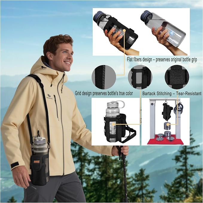 Water Bottle Holder with Strap - Image 6