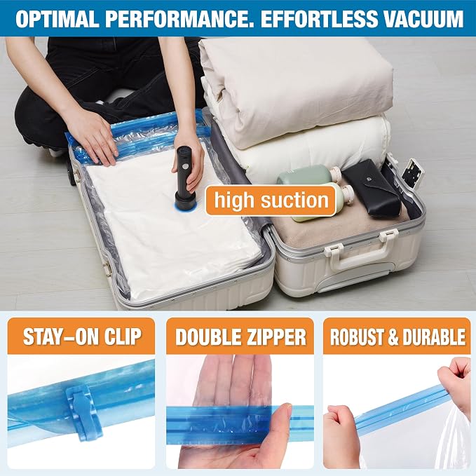 12 Pack Travel Vacuum Storage Bags - Image 5