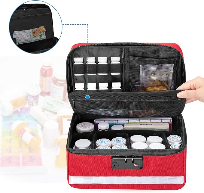 Damero Locking Pill Bottle Organizer - Image 4