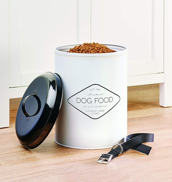 Amici Pet, Buster All Natural Dog Food Large Metal Storage Bin - Image 2