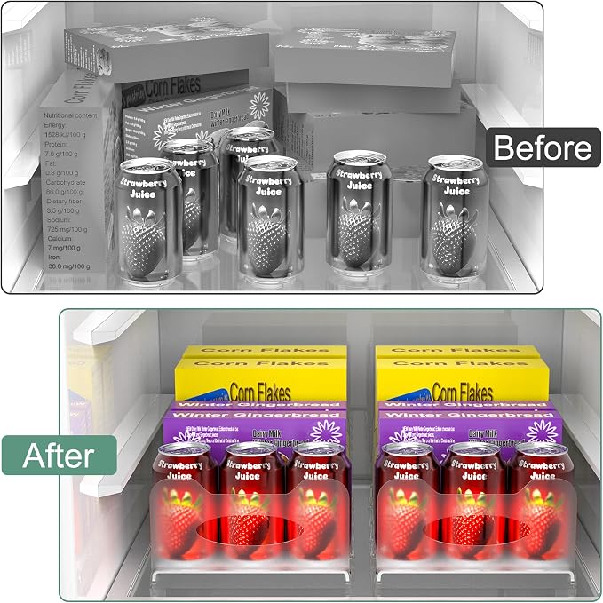 Freezer Organizer 12” Visible Fridge Organizer Rack - Image 6
