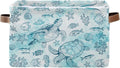 Rectangle Ocean Sea Turtle Storage Basket, Storage Box Bin by REETOOK
