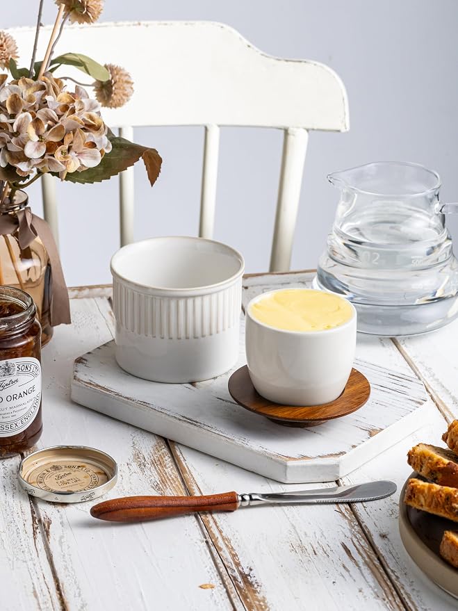 Ceramic Butter Dish With Lid, Butter Crock - Image 4