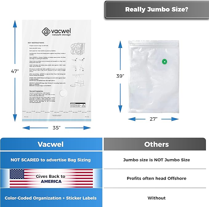 3-Pack XXL, Vacuum Storage Bags, Space Saver Bags - Image 3