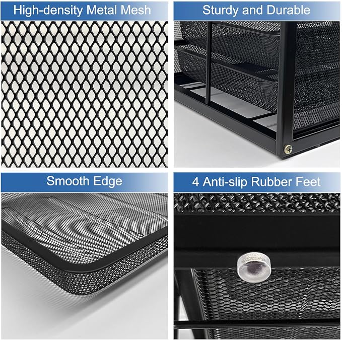 Natwind Mesh file organizer 10 drawers, Office Supplies Desktop Organizers and - Image 5